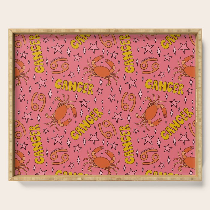 Cancer Print Serving Tray Gallery Image 1