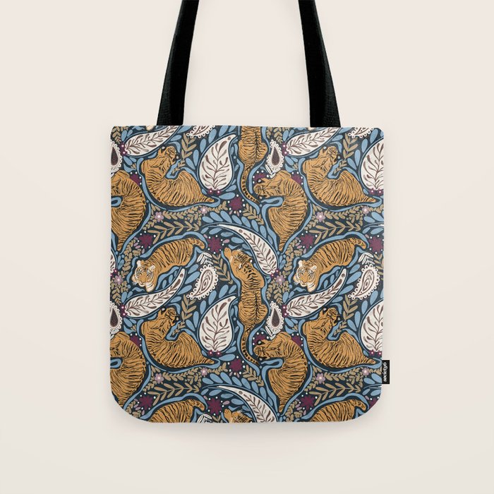 Exotic Tiger Oasis Dark Tote Bag Gallery Image 1