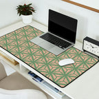 Threaded Geometric Green Peach Desk Mat Gallery Image 2