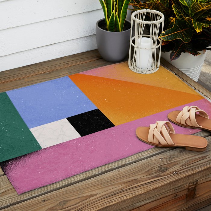 Color Block 01 Outdoor Rug Gallery Image 2