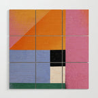 Color Block 01 Wood Wall Art Gallery Image 1