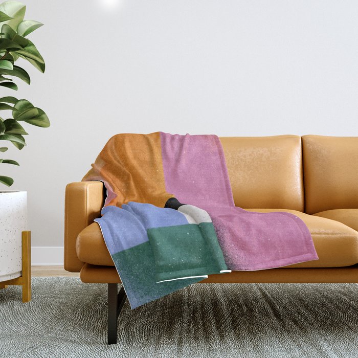 Color Block 01 Throw Blanket Gallery Image 1