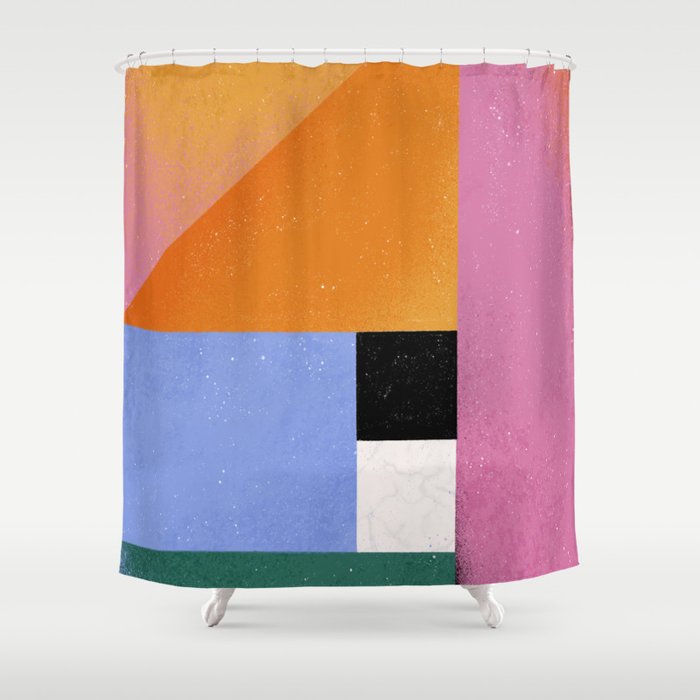 Color Block 01 Shower Curtain Gallery Image 1