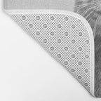 Otter - Black & White Bath Mat Gallery Image 2