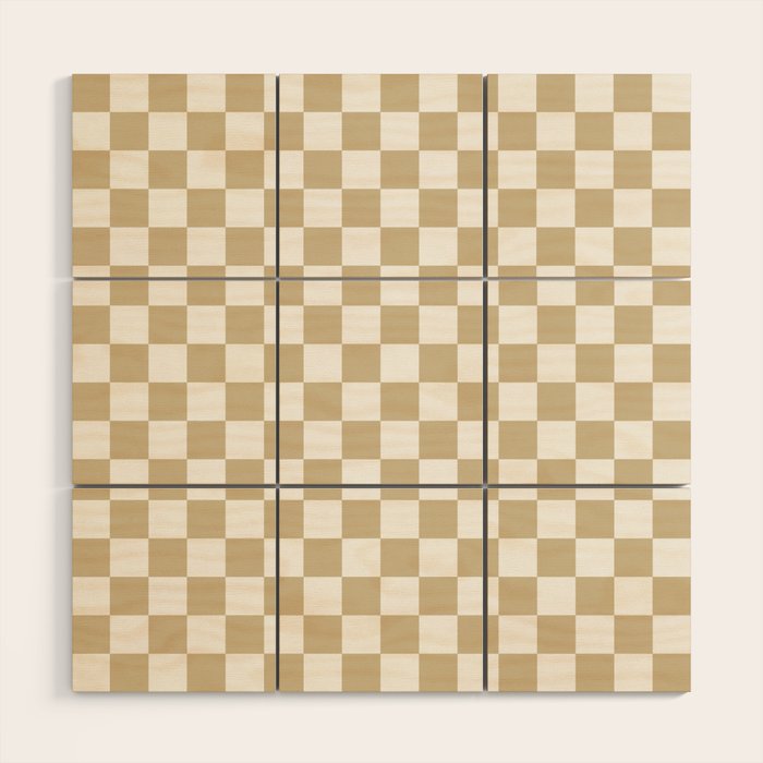 1989 Check Wood Wall Art Gallery Image 1