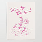 Howdy Cowgirl Pink Poster Gallery Image 4