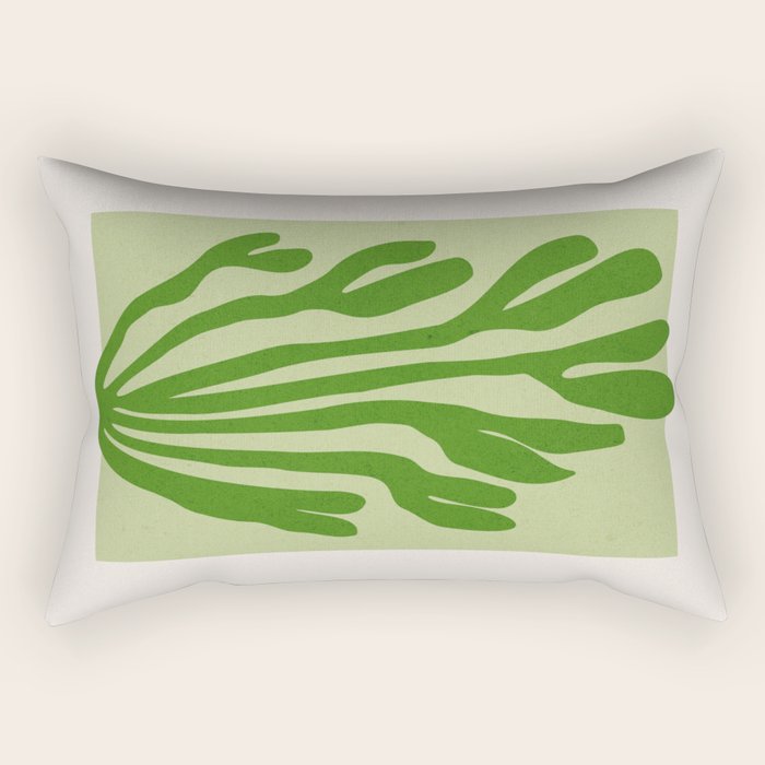 La Palma & Sage: Matisse Paper Leaf Cutouts 03 Rectangular Pillow Gallery Image 1