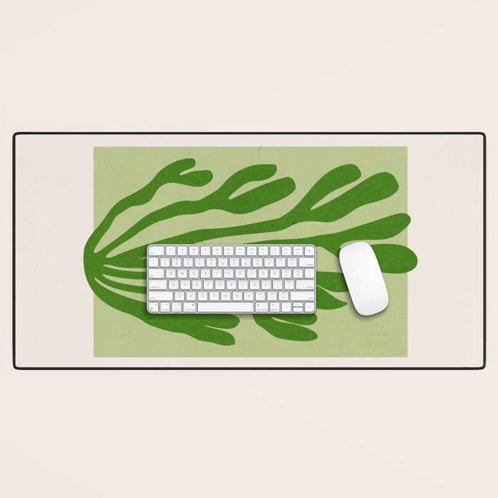 La Palma & Sage: Matisse Paper Leaf Cutouts 03 Desk Mat Gallery Image 1