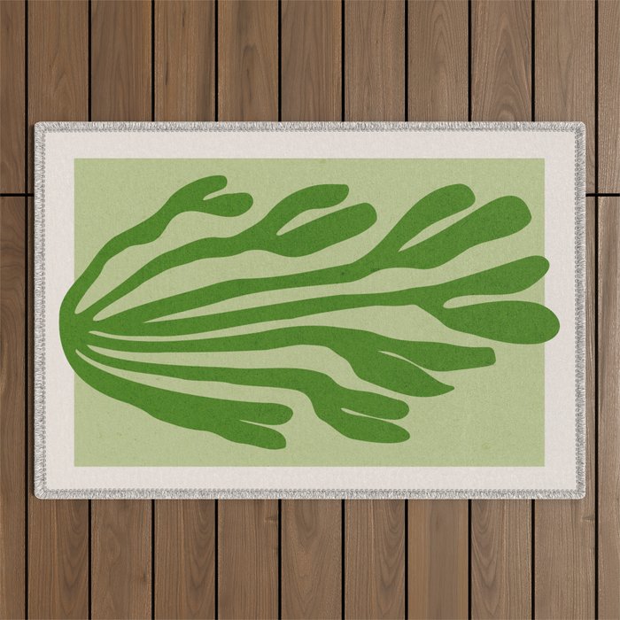 La Palma & Sage: Matisse Paper Leaf Cutouts 03 Outdoor Rug Gallery Image 1