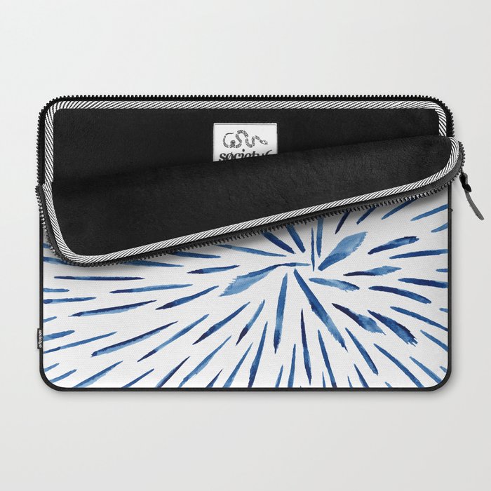 Indigo Sparks | Watercolor Pattern Laptop Sleeve Gallery Image 2