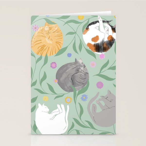 Cat Nap Stationery Card Gallery Image 1
