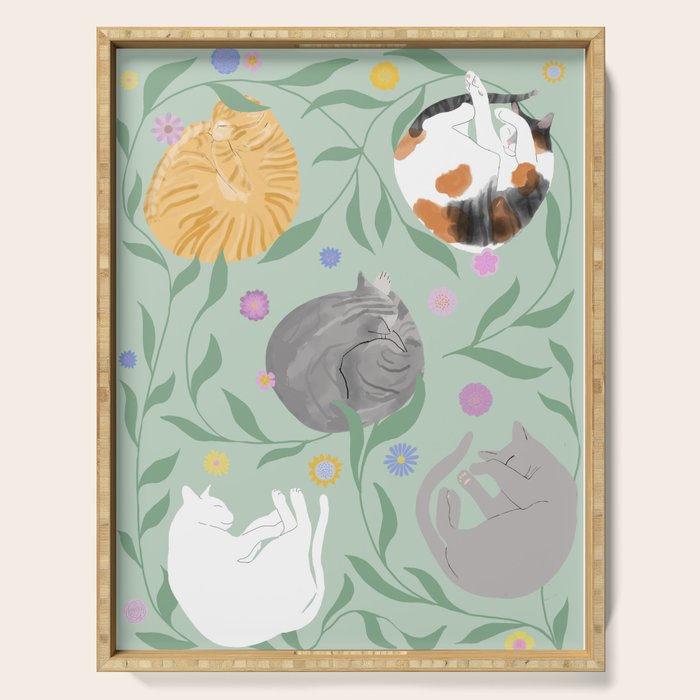 Cat Nap Serving Tray Gallery Image 1