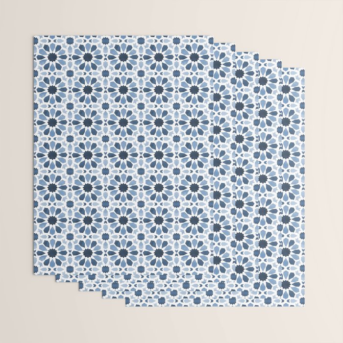 Watercolor Zellige Harmony Wrapping Paper Gallery Image 3