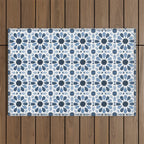 Watercolor Zellige Harmony Outdoor Rug Gallery Image 1