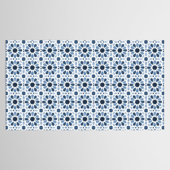 Watercolor Zellige Harmony Tablecloth Gallery Image 2