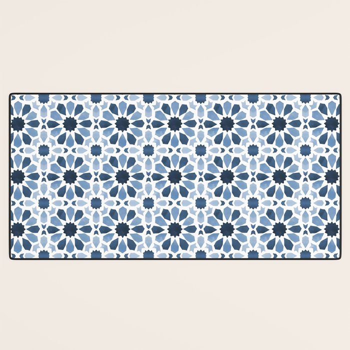Watercolor Zellige Harmony Desk Mat Gallery Image 3