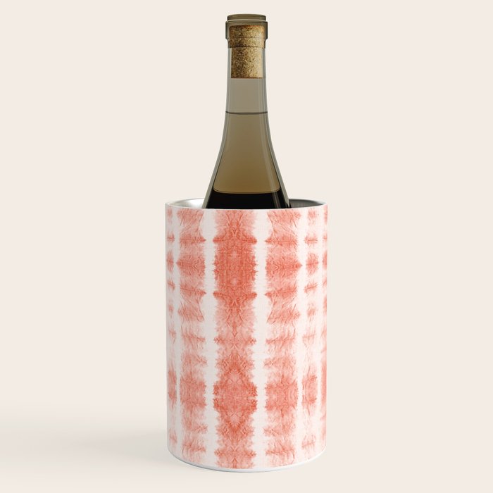Shibori Stripe - Coral Blush Wine Chiller Gallery Image 2