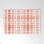 Shibori Stripe - Coral Blush Welcome Mat Gallery Image 1