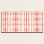 Shibori Stripe - Coral Blush Desk Mat Gallery Image 3