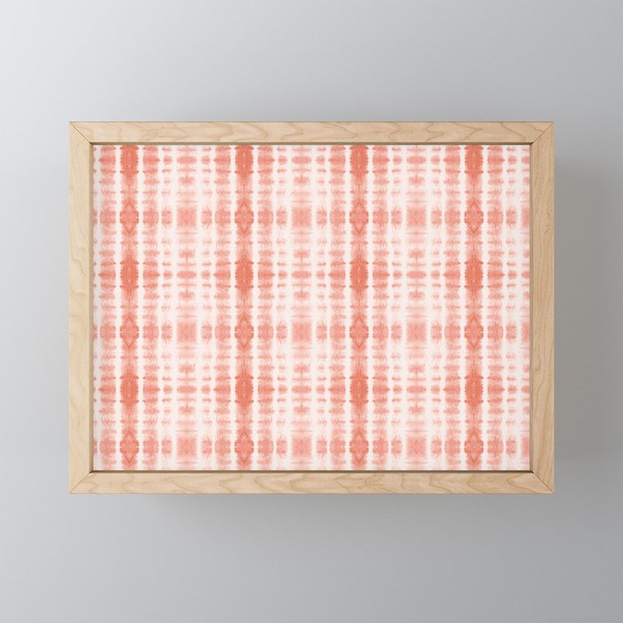 Shibori Stripe - Coral Blush Mini Art Print Gallery Image 1