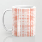 Shibori Stripe - Coral Blush Coffee Mug Gallery Image 3