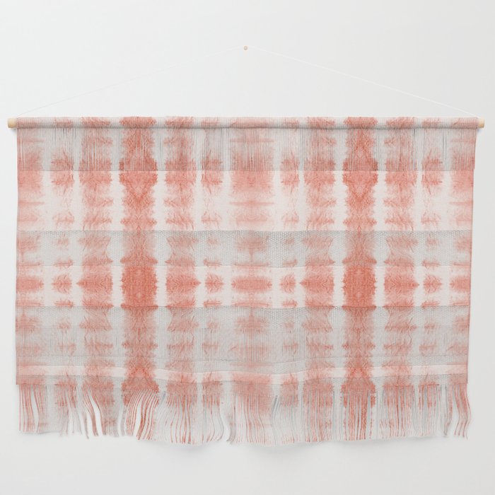 Shibori Stripe - Coral Blush Wall Hanging Gallery Image 1