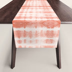 Shibori Stripe - Coral Blush Table Runner Gallery Image 1