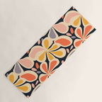 Abstract vintage flower art pattern Yoga Mat Gallery Image 1