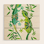 Geckos - Green Palette Wood Wall Art Gallery Image 1