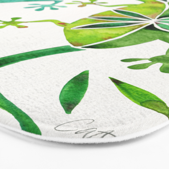 Geckos - Green Palette Bath Mat Gallery Image 3