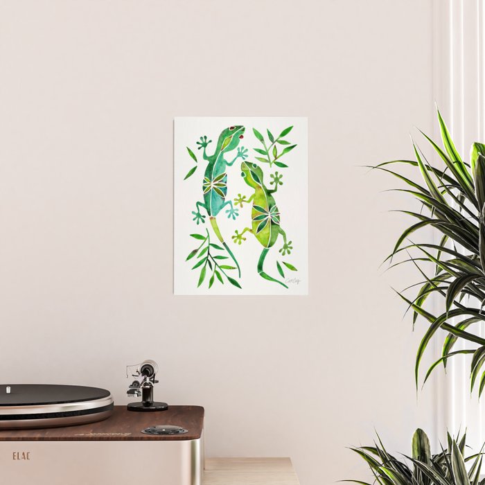 Geckos - Green Palette Poster Gallery Image 2