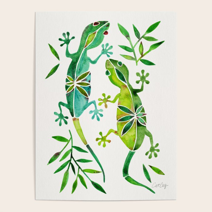 Geckos - Green Palette Poster Gallery Image 4