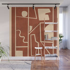 Modern Abstract Minimal Shapes 39/6 Wall Mural Gallery Image 1