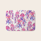 Jellyfish - Magenta Palette Bath Mat Gallery Image 1