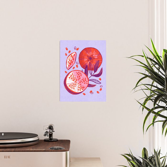 Pomegranate Fruit Still Life Poster Gallery Image 2