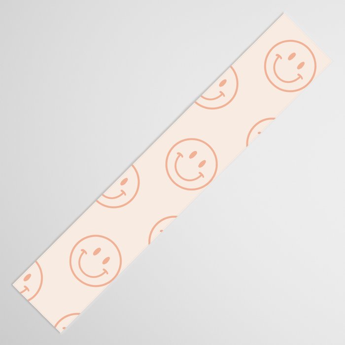 Beige/Peach Smiley Pattern Table Runner Gallery Image 3