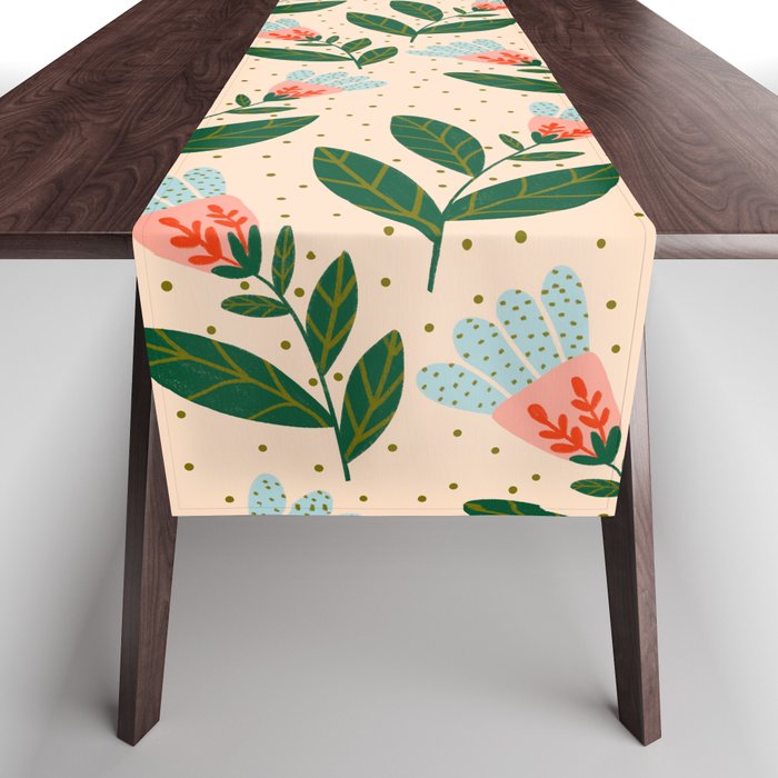 Whimsical Spring Floral  Table Runner Gallery Image 1