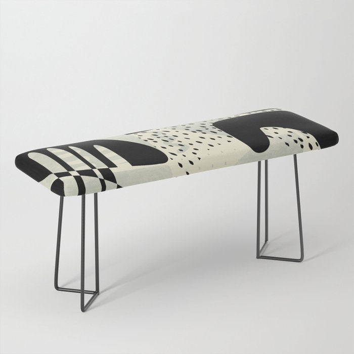 mid century geometric abstract Bench Gallery Image 1