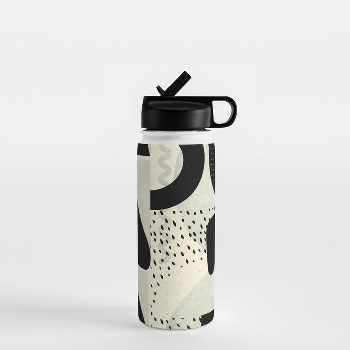 mid century geometric abstract Water Bottle Gallery Image 1