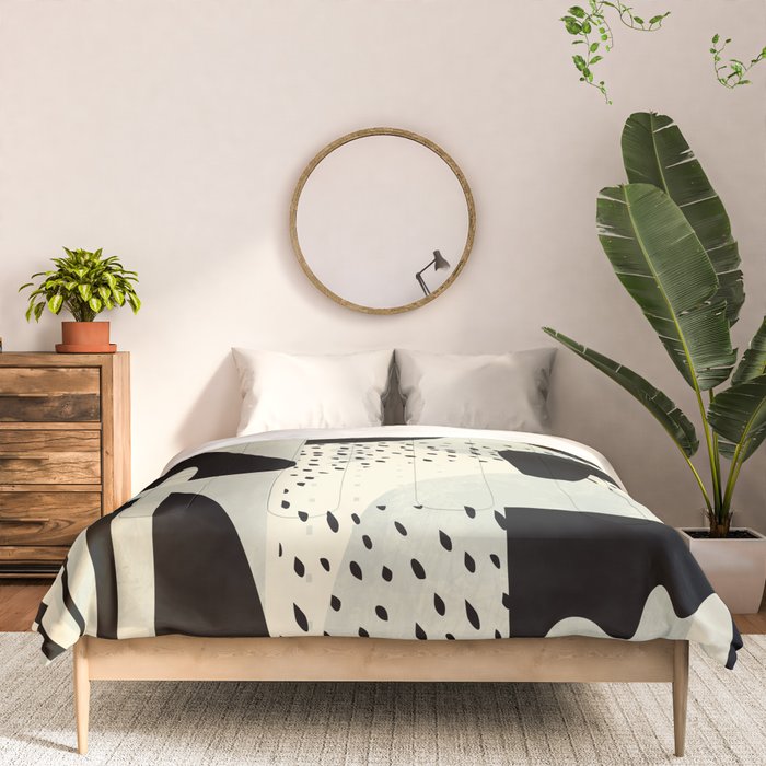mid century geometric abstract Comforter Gallery Image 3