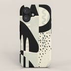 mid century geometric abstract iPhone Case Gallery Image 1