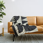 mid century geometric abstract Throw Blanket Gallery Image 1
