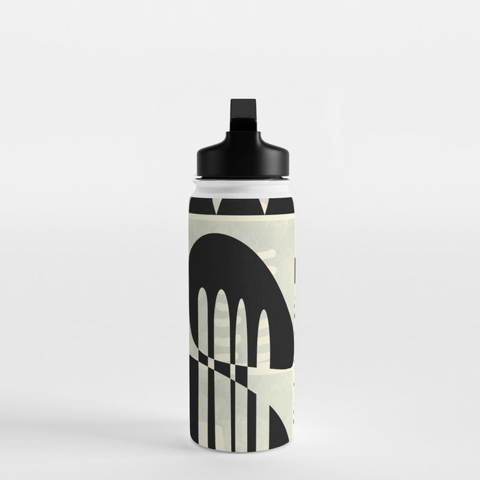 mid century geometric abstract Water Bottle Gallery Image 3