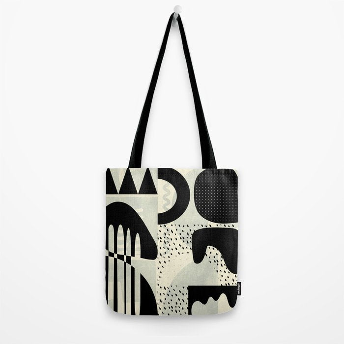 mid century geometric abstract Tote Bag Gallery Image 2