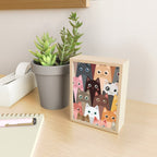 Cats Pattern Mini Art Print Gallery Image 2