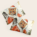 'To Wish You A Merry Christmas' by Louis Wain Pillow Sham Gallery Image 3