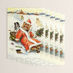 'To Wish You A Merry Christmas' by Louis Wain Wrapping Paper Gallery Image 3