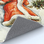 'To Wish You A Merry Christmas' by Louis Wain Rug Gallery Image 4