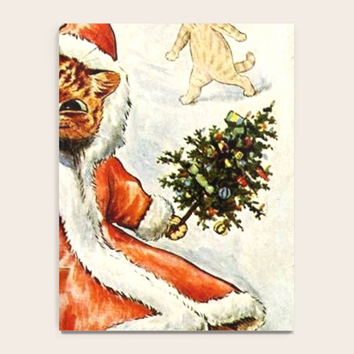 'To Wish You A Merry Christmas' by Louis Wain Notebook Gallery Image 4
