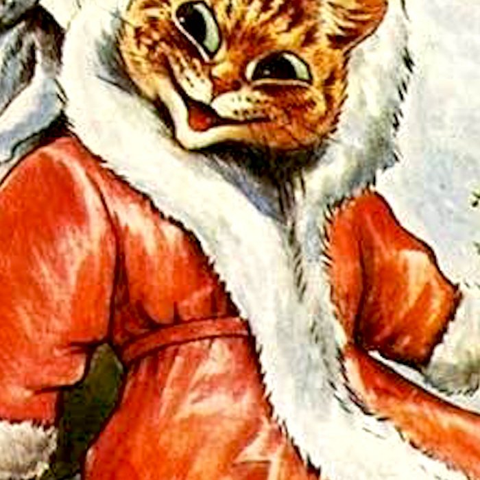 'To Wish You A Merry Christmas' by Louis Wain Coffee Mug Gallery Image 2
